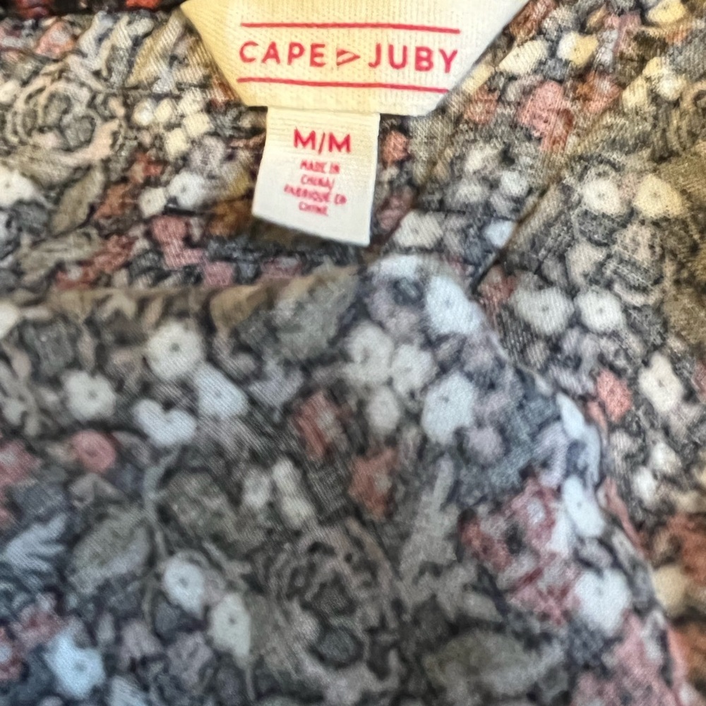 Womens Aeropostale size medium cape ruby jumpsuit floral